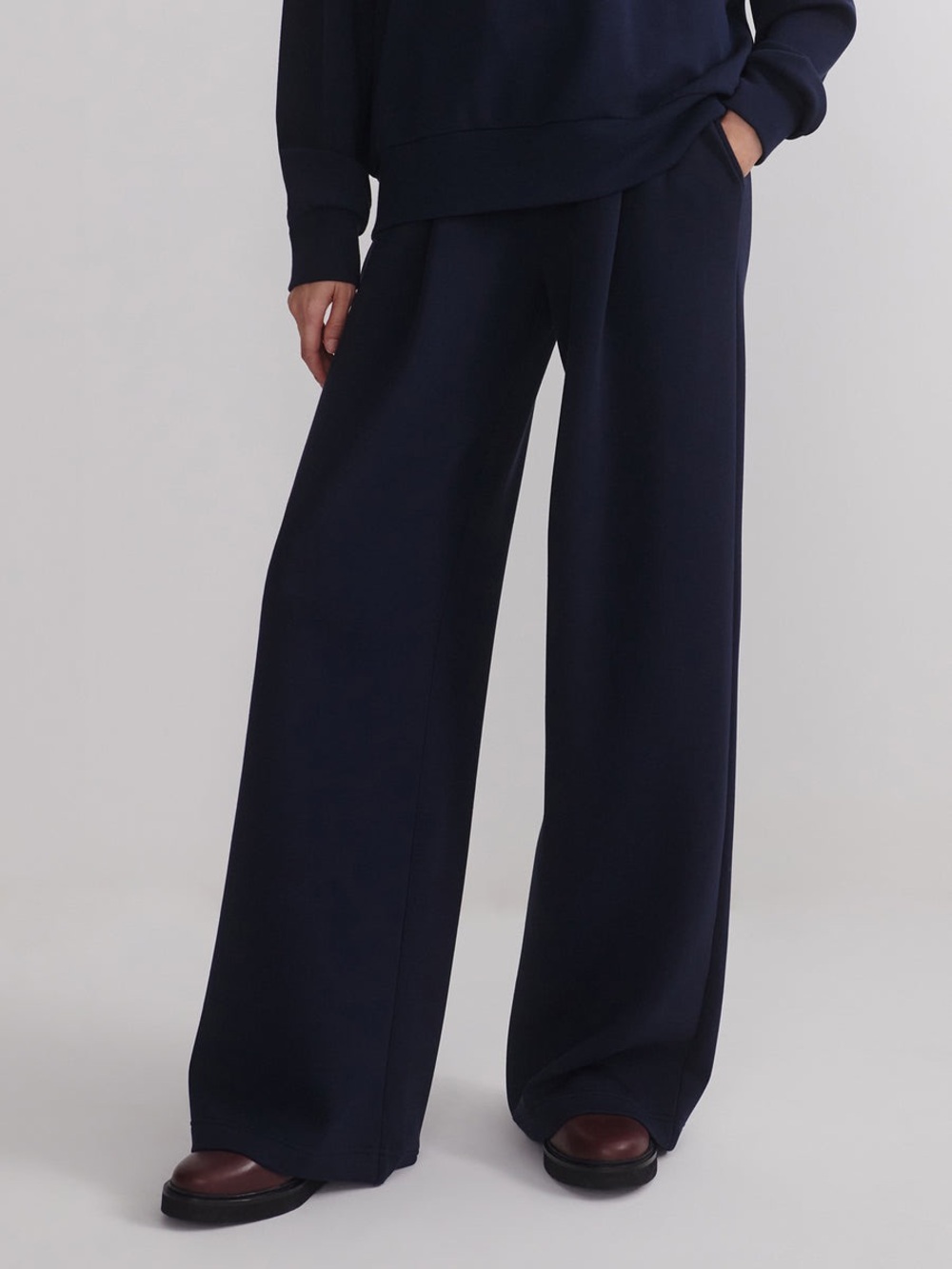 VARLEY The Extra Wide Leg Pant 32" Navy Blue Size XS
